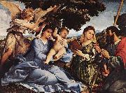 Lorenzo Lotto Madonna and Child with Saints and an Angel France oil painting artist